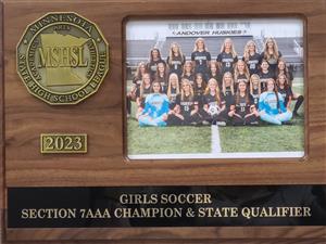 2023 Girls Soccer Section 7AAA Champion and State Qualifier